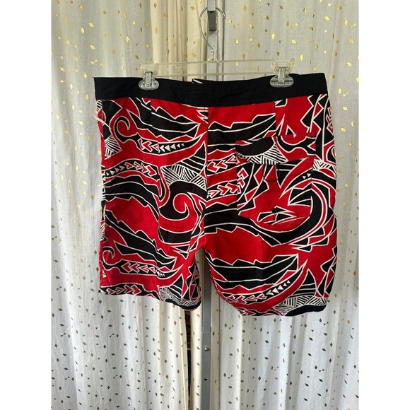 Hamakua NWT Hawaiian Tribal Polynesian Hook And Loop Board Surf Shorts 36 - Picture 3 of 7